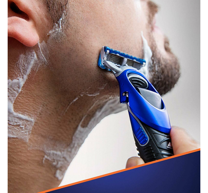 Бритва-стайлер чоловіча Gillette Fusion5 ProGlide Styler з 1 змінним картриджем ProGlide Power та 3 насадками для догляду за бородою та вусами + 1 батарейка