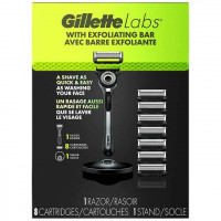 Бритва Gillette Labs с отшелушивающей полоской (1 бритва 1 подставка 8 картриджей)