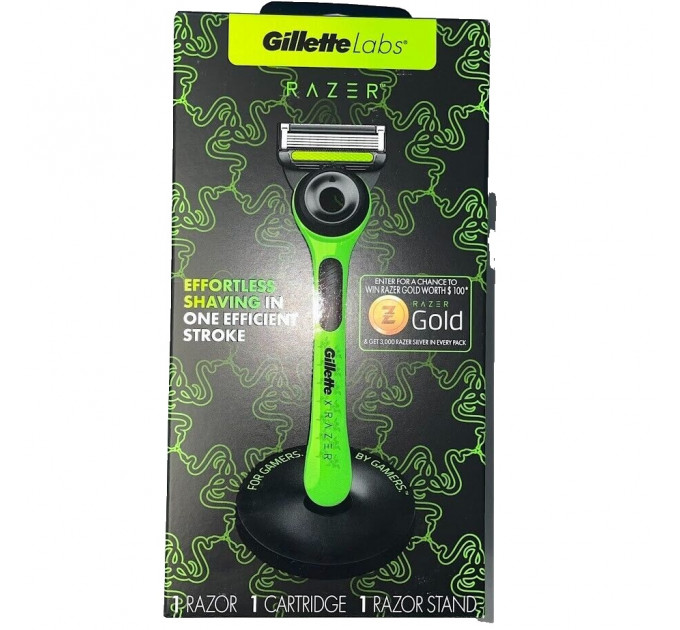 Бритва Gillette Labs RAZER с отшелушивающей полоской (1 бритва 1 подставка 1 картридж)