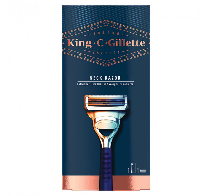 Станок Gillette King C Gillette для бритья шеи Neck Razor с одним сменным картриджем 