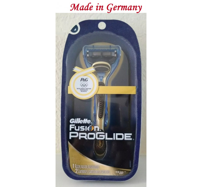 Бритва Gillette Fusion 5 Proglide Олімпійська серія (1 станок та 2 картриджі) Made in Germany