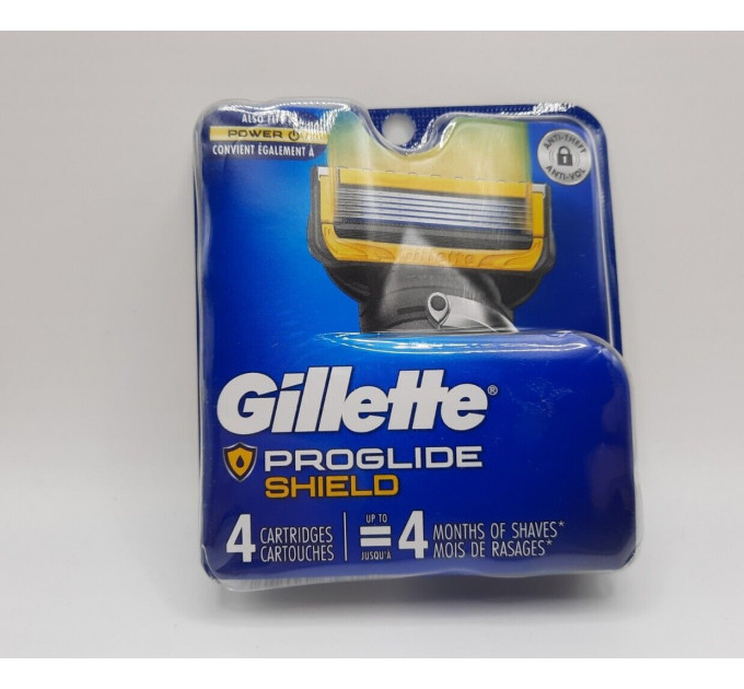 Змінні картриджі Gillette ProGlide Shield Power 4 шт Made in America