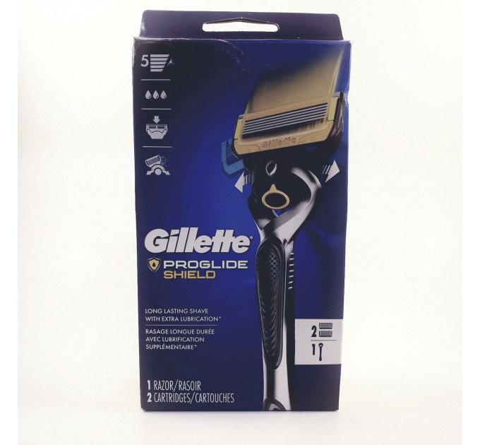 Бритва мужская Gillette ProGlide Shield с 5 лезвиями Made in America