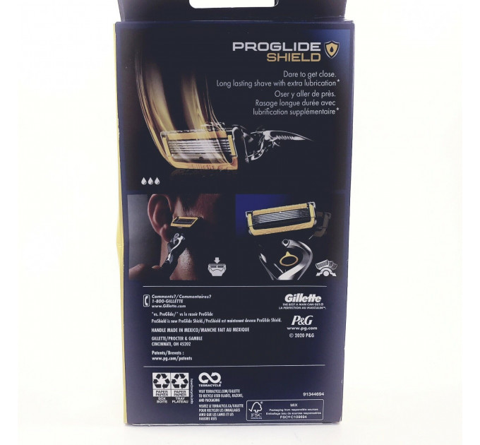 Бритва чоловіча Gillette ProGlide Shield з 5 лезами Made in America
