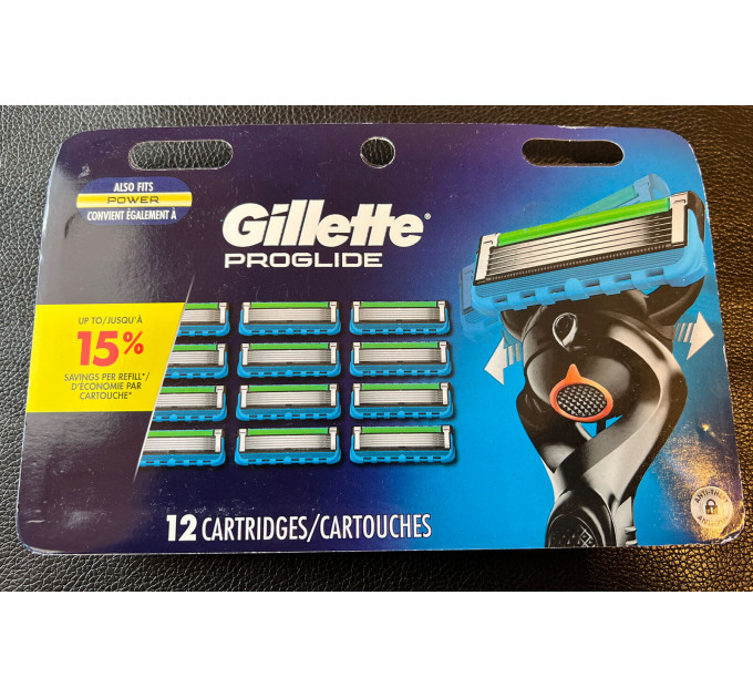 Картриджи для бритвы Gillette ProGlide Power (12 шт)