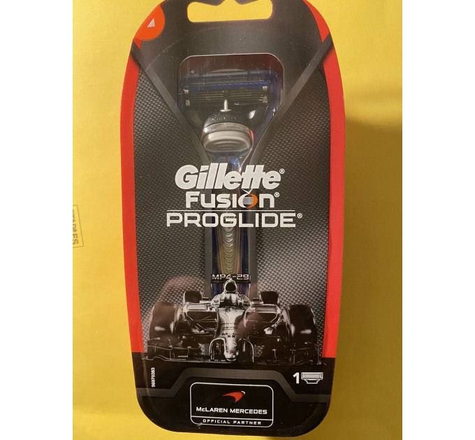 Бритва мужская Gillette Fusion ProGlide McLaren Mercedes (1 станок 1 картридж) лимитированная серия