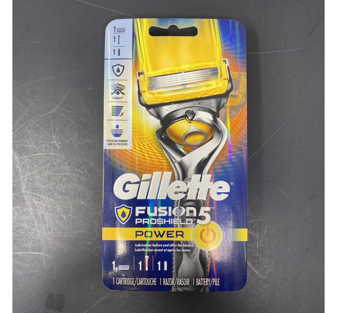 Бритва чоловіча Gillette Fusion 5 Proshield Power Men's Razor (1 станок 1 картридж 1 батарейка)