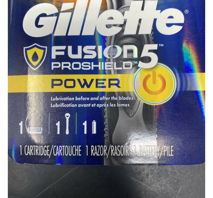 Бритва мужская Gillette Fusion 5 Proshield Power Men's Razor (1 станок 1 картридж 1 батарейка)