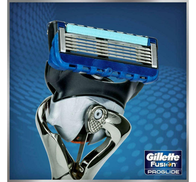 Бритвенный станок ручной работы для Gillette Fusion ProGlide Flexball с подставкой и дорожным футляром (1 картридж)