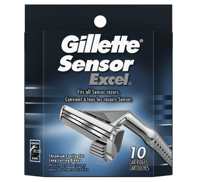Сменные картриджи Gillette Sensor Excel 10 шт