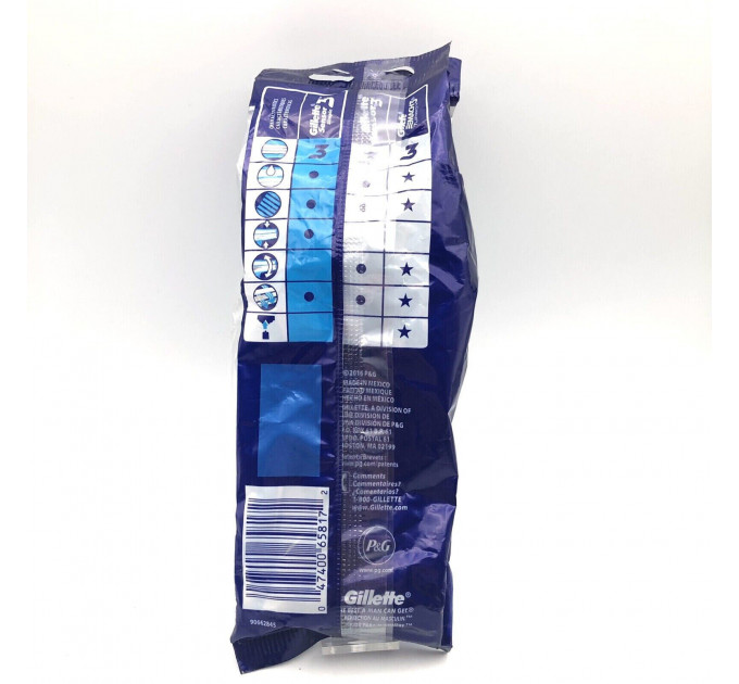 Одноразові бритвенні станки Gillette Sensor 3 Simple (4 штуки)