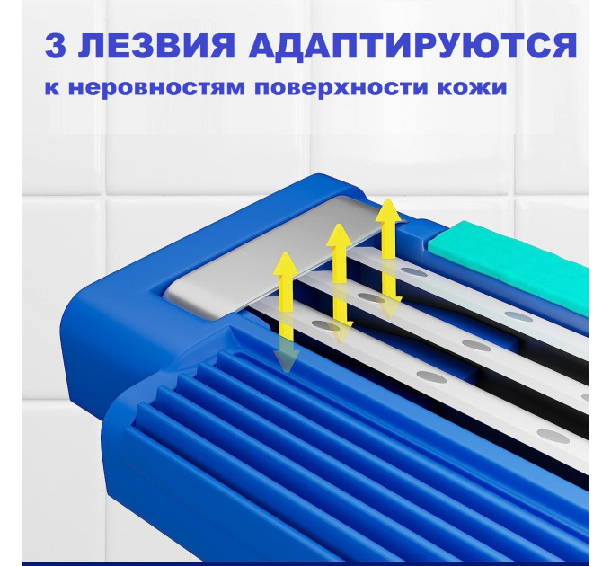 Одноразові бритвенні станки Gillette Sensor 3 Simple (4 штуки)