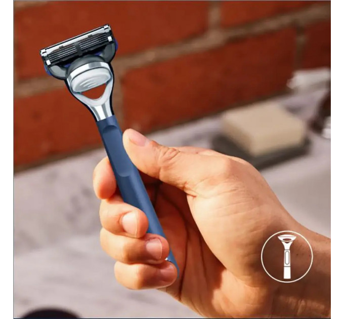 Станок Gillette King C Gillette для бритья и контуринга Shave & Edging Razor с одним сменным картриджем