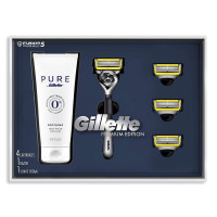 Подарунковий набір для гоління Gillette Proglide Shield (1станок 4 картриджа та крем для гоління 177 мл)