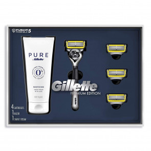 Подарунковий набір для гоління Gillette Proglide Shield (1станок 4 картриджа та крем для гоління 177 мл)