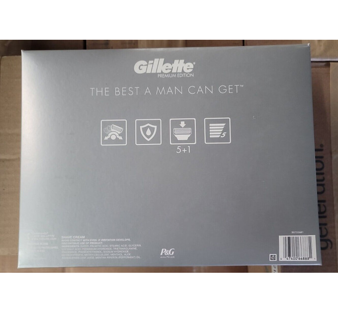 Подарочный набор для бритья Gillette Proglide Shield (1 станок 4 картриджа и крем для бритья 177 мл)