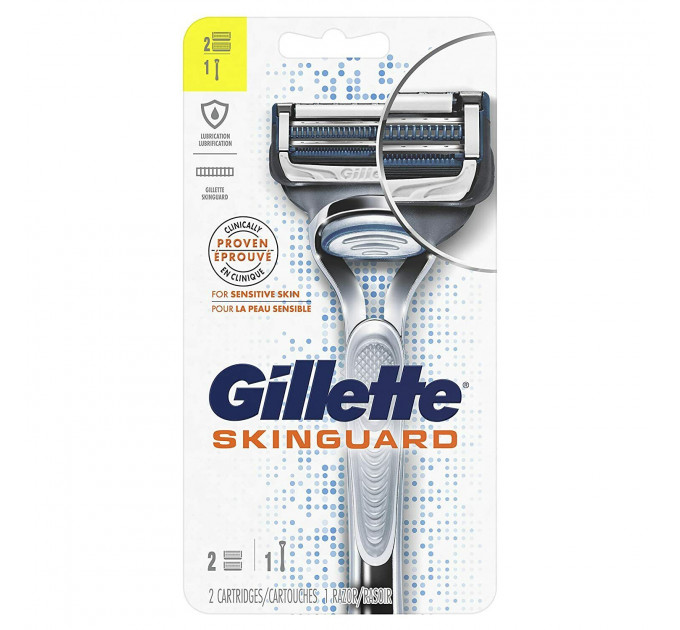 Чоловіча бритва Gillette SkinGuard (1 станок та 2 картриджі)