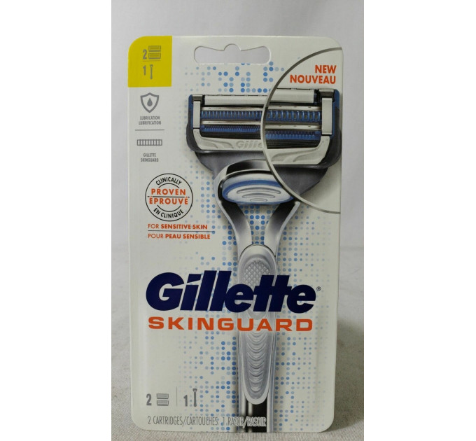 Мужская бритва Gillette SkinGuard (1 станок и 2 картриджа)