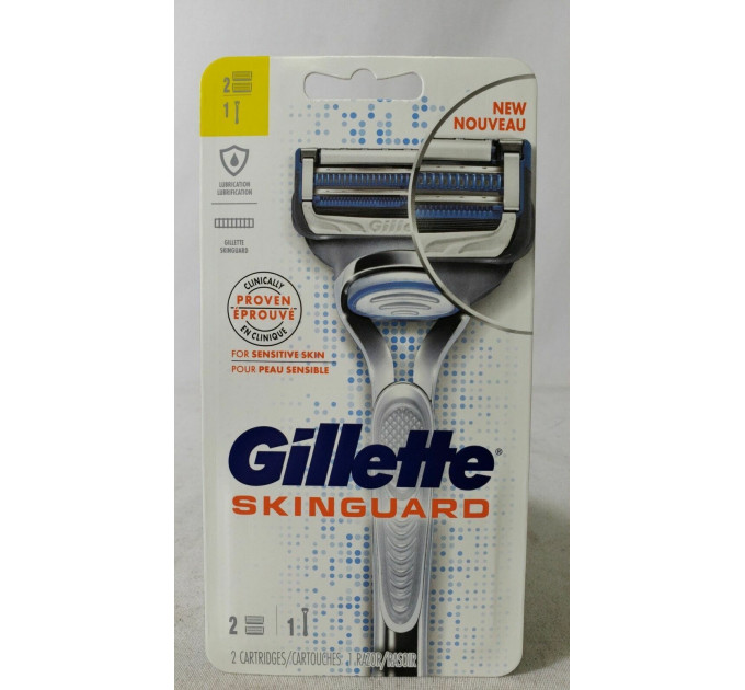 Чоловіча бритва Gillette SkinGuard (1 станок та 2 картриджі)