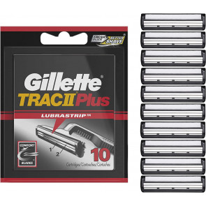 Змінні картриджі Gillette TRAC II Plus 10 шт
