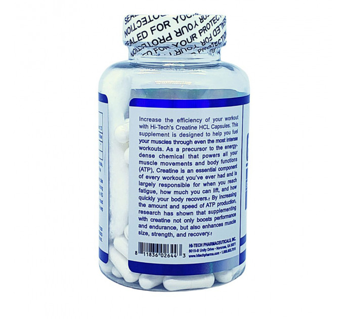 Креатин Hi-Tech Pharmaceuticals Creatine HCL  (120 капсул по 750 мг креатин гидрохлорида)