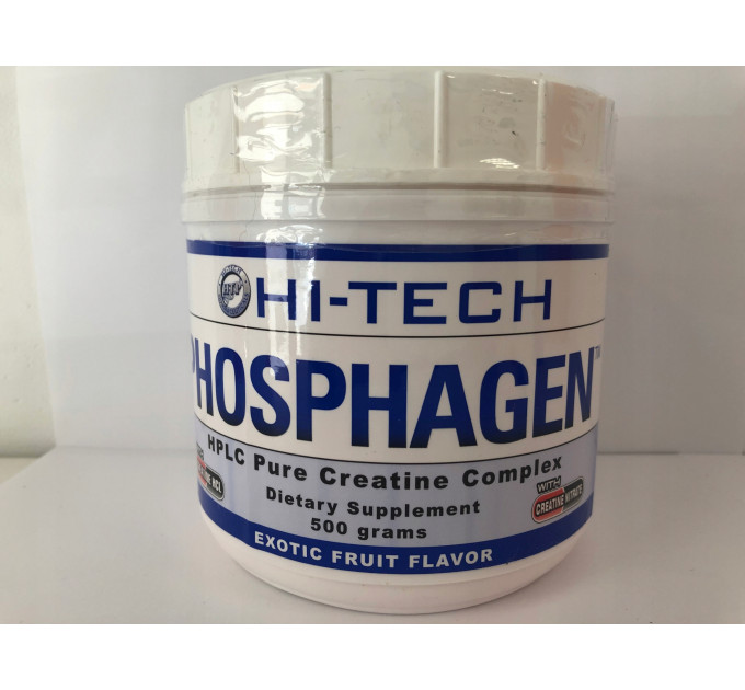 Креатин Hi-Tech Pharmaceuticals Phosphagen Creatine со вкусом экзотических фруктов 500 граммов (33 порции)