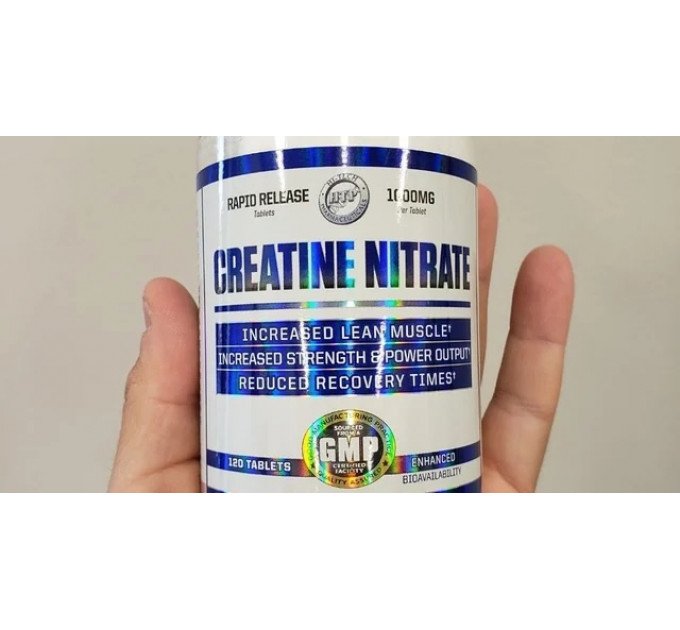 Креатин Hi-Tech Pharmaceuticals Creatine Nitrate (120 таблеток по 1000 мг креатин нітрату)