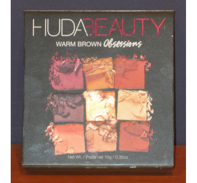 Палетка теней Huda Beauty Obsessions Warm Brown