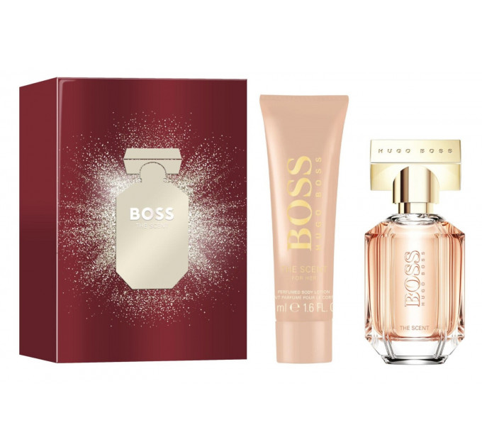 Подарунковий набір парфумована вода та лосьйон для тіла Hugo Boss The Scent for her (30 мл та 50 мл)
