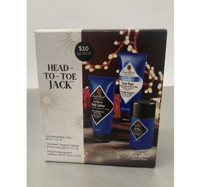 Подарунковий набір Jack Black Head-to-Toe Jack із 3 предметів