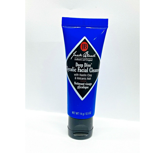 Гликолевое очищающее средство для лица Jack Black Deep Dive Glycolic Facial Cleanser 14 г (дорожный размер)