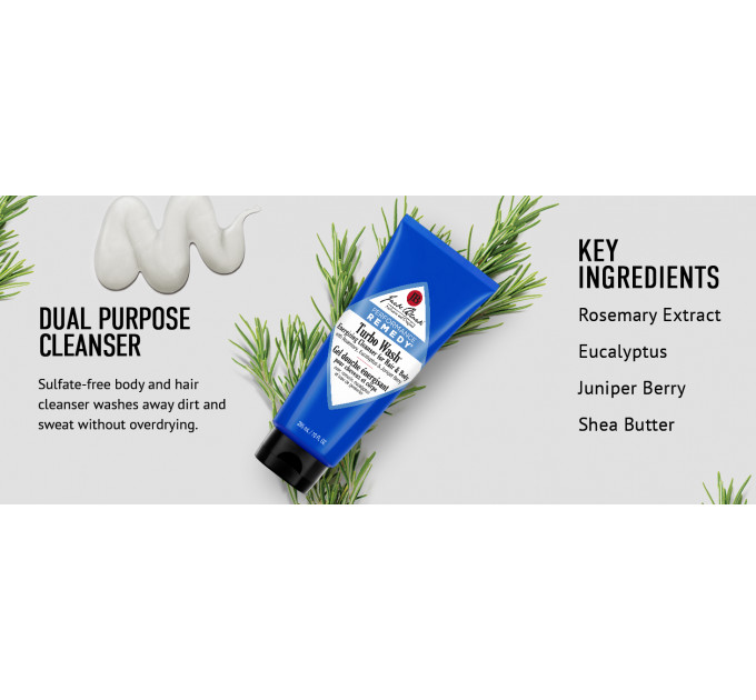 Енергетичний шампунь Jack Black для волосся та тіла Turbo Wash 88 мл