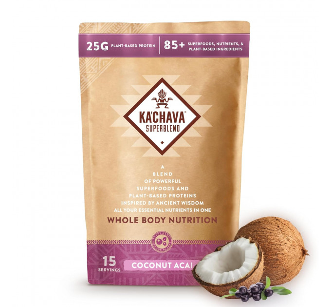 Протеїн з вітамінами Ka'Chava Superfood Кокос Асаї (930 гр на 15 порцій)