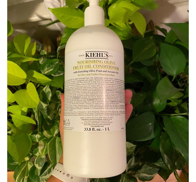 Набор питательный шампунь и кондиционер для сухих волос с маслом оливы Kiehl's Olive Fruit Oil Nourishing (2х1000 мл)