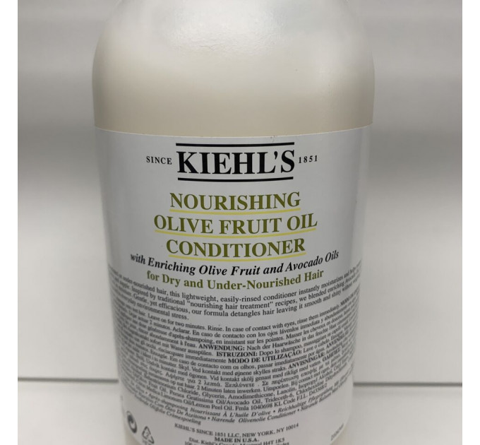 Питательный кондиционер для сухих волос с маслом оливы Kiehl's Olive Fruit Oil Nourishing Conditioner (1000 мл)