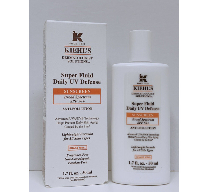 Солнцезащитный флюид для лица Kiehl's Super Fluid Daily UV Defense SPF 50+ (50 мл)