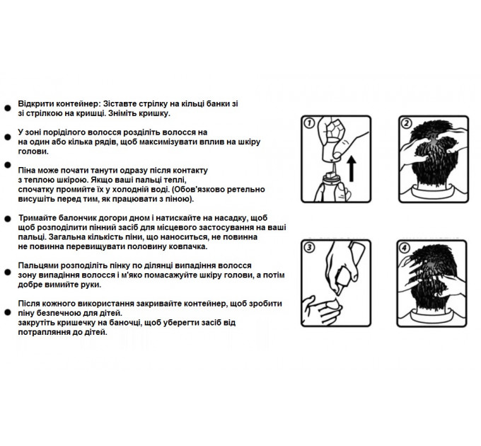 Піна для лікування випадіння волосся у чоловіків Kirkland Minoxidil 5% (60 гр)