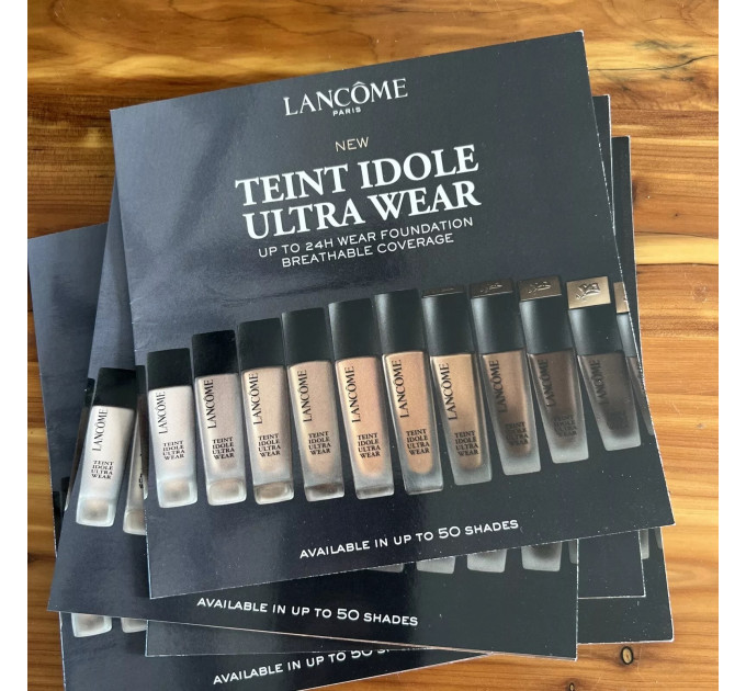 Тональна основа Lancome Teint Idole Ultra Wear набір пробників 8 штук по 0,05 мл