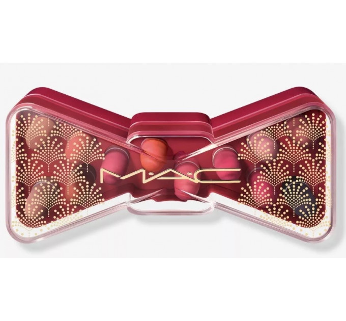 Набір матових губних помад MAC Powder Kiss Bubbles & Bows Holiday Collection Celebrate In Colour (12 шт по 1,5 гр)