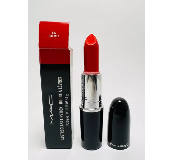 Глянцева губна помада MAC Lustre Glass 502 Cockney (3 гр)
