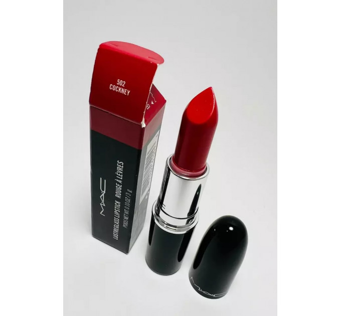 Глянцева губна помада MAC Lustre Glass 502 Cockney (3 гр)