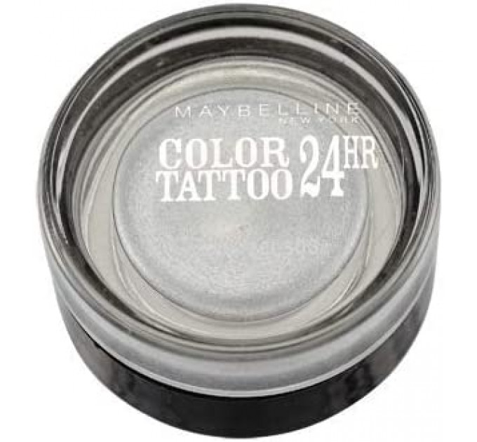 Гелевые крем-тени для век Maybelline New York Color Tattoo 24ч Тон 50 Неизменное серебро (4,5 гр)