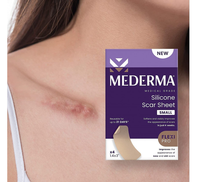 Силіконовий пластир від шрамів та рубців Mederma Silicone Scar Sheet