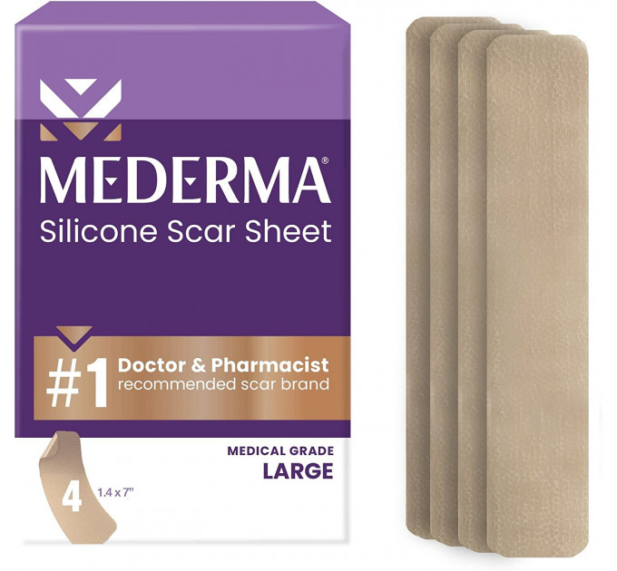 Силіконовий пластир від шрамів та рубців Mederma Silicone Scar Sheet