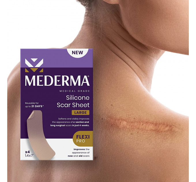Силіконовий пластир від шрамів та рубців Mederma Silicone Scar Sheet