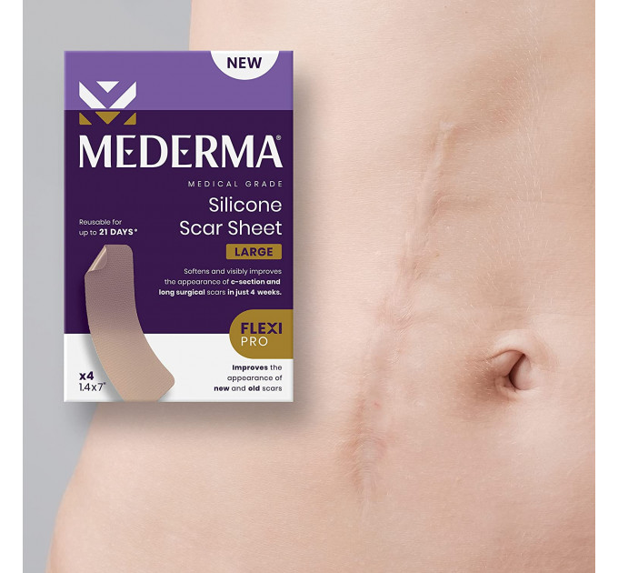 Силіконовий пластир від шрамів та рубців Mederma Silicone Scar Sheet