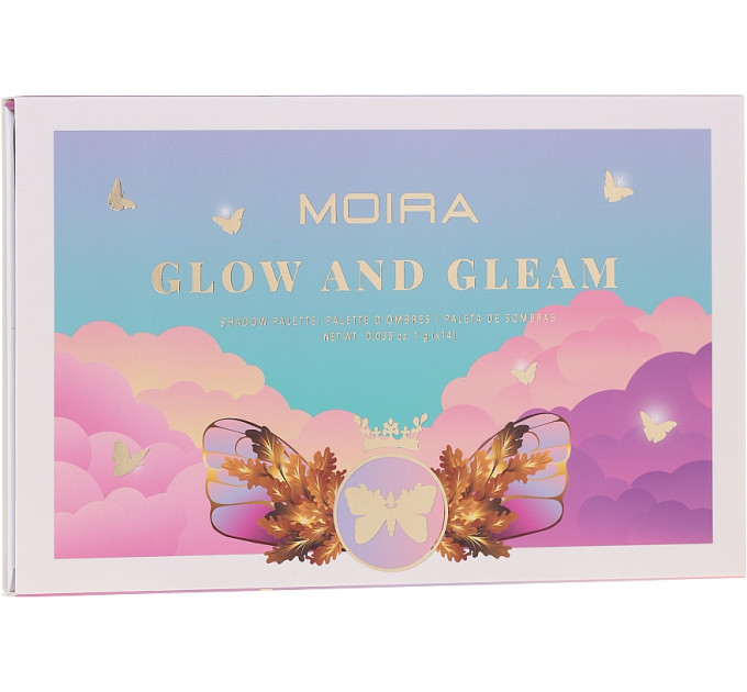 Палетка тіней для повік Moira Beauty Glow And Gleam Palette 14 кольорів