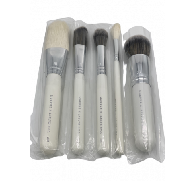 Набір пензлів для макіяжу Morphe x Jaclyn Hill у косметичці The Face Master Collection 5 шт