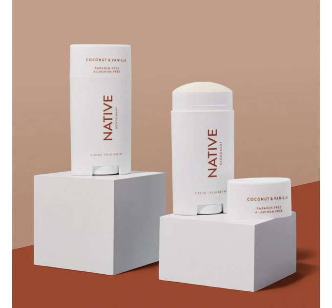 Органічний дезодорант Native Deodorant з ароматом кокоса та ванілі унісекс 75 гр без алюмінію та без спирту