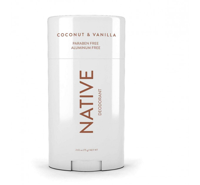 Дезодорант твёрдый Native Deodorant Coconut & Vanilla унисекс (75 гр) без алюминия и без спирта
